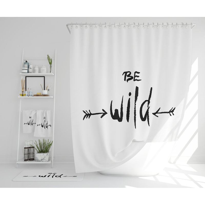 Naticia Polyester Shower Curtain Set