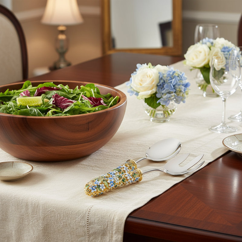 Daphne Stainless Steel Salad Servers