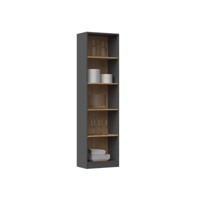 Paridhi Solid Wood Standard Bookcase - Tall Freestanding Book Shelf for Living Room, Study and Bedroom, Wooden Shelving Unit Book Case