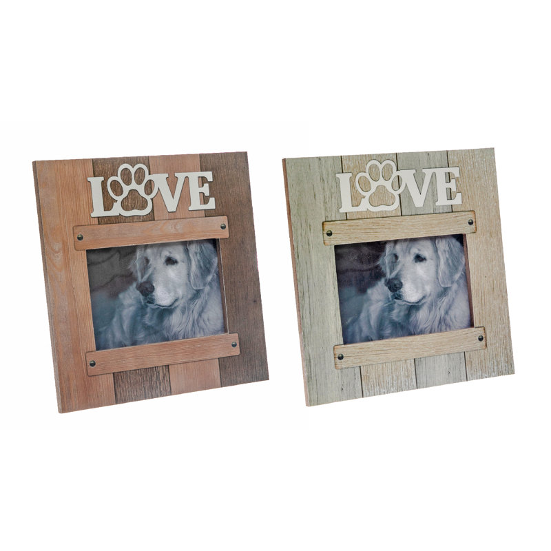 Hillbrand Brown Matte Picture Frame - Set of 2 with Mat