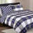 Navy Check Striped