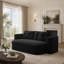 Canapé moderne pliable 2 en 1 avec couverture fonctionnelle et 2 coussins moelleux, canapé en velours côtelé moelleux confortable, canapé-lit convertible pour le salon, la chambre à coucher-28405947