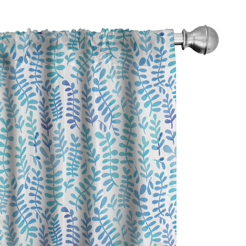 Rideaux 4 panneaux East Urban Home, L 56 po x L 63 po