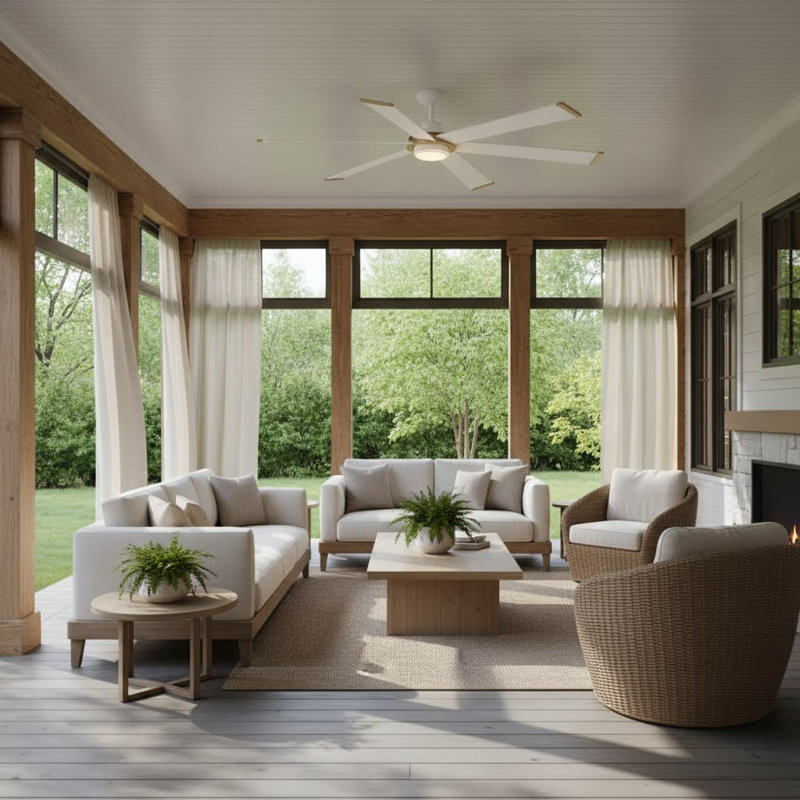 Hinkley Andros LED Ceiling Fan, White, Matte White