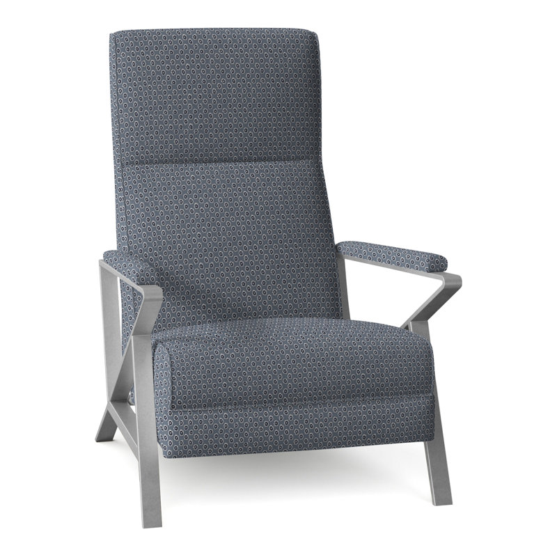 Infinity 28.25" Wide Manual Standard Recliner, Brushed Nickel, Perigold Rise Indigo