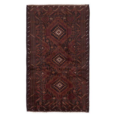 Teimani Burgundy Rug 4'0" x 6'9"