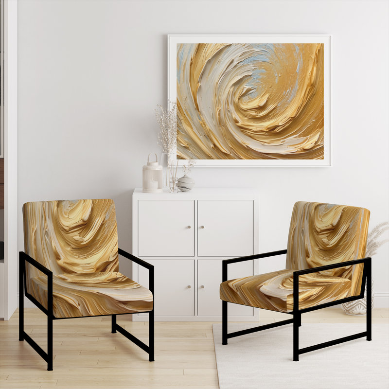Fauteuil d'appoint Darleene, Noir, noir, noir, noir