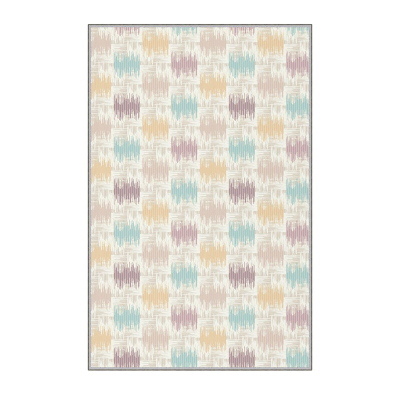 Antibacterial Hall Carpet, 3D Digital Printed, 3.3 x 4.9 ft | 100% Polyester, 0.3 in Pile Height, Non-Slip Underside, Machine Washable, Durable & Easy Care | Perfect for Living Room, Entryway & Home Décor