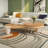 Cream style log style shaped end table