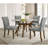 48" Round Dining Table Wood Brown