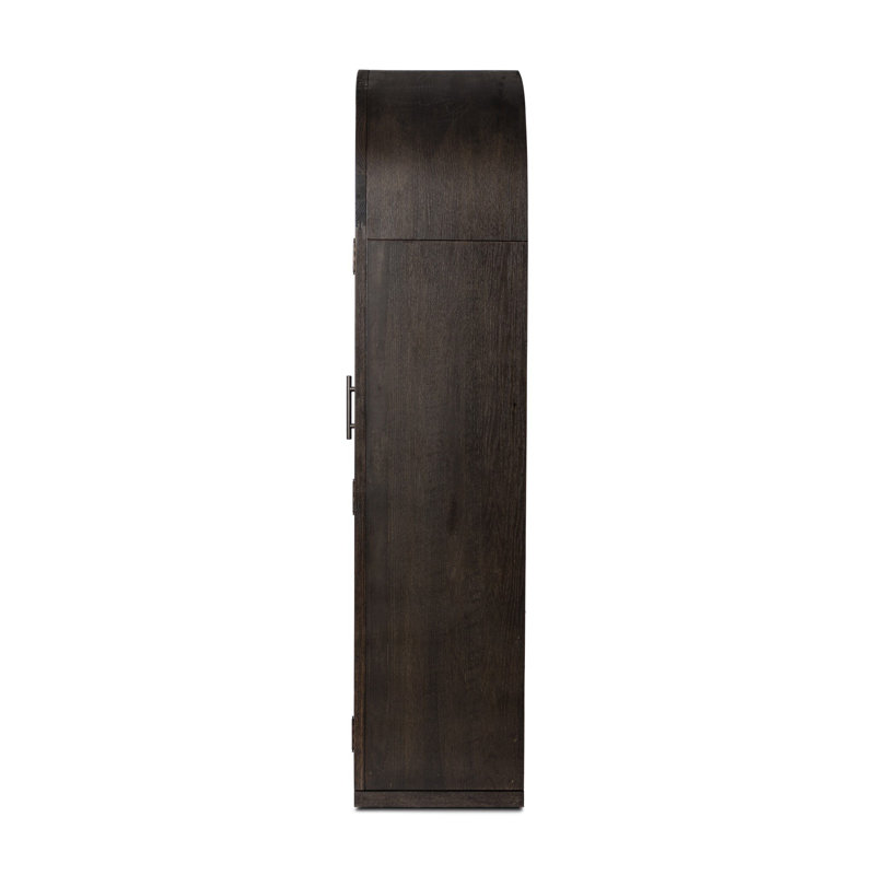 Hepburn Wide Cabinet-Dark Anthracite Oak, Dark Anthracite Oak Veneer