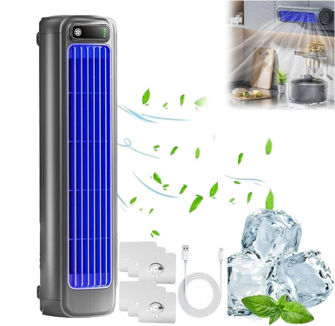 Ventilateur de bureau de cuisine sans ventilateur Kondieu, B