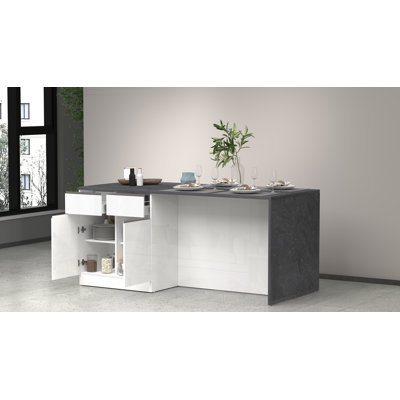 Sadrac Wood Kitchen Island