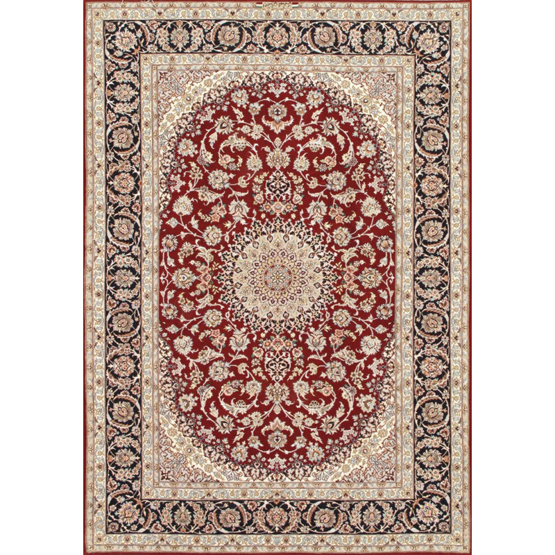 Azerbaijan Hand Knotted Wool Oriental Area Rug in Red/Beige/Navy