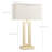 22'' Golden Modern Metal Table Lamp with Touch Control and USB A&C