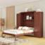 Lit escamotable avec armoire intégrée et tablettes de rangement-1035354550-1035354551