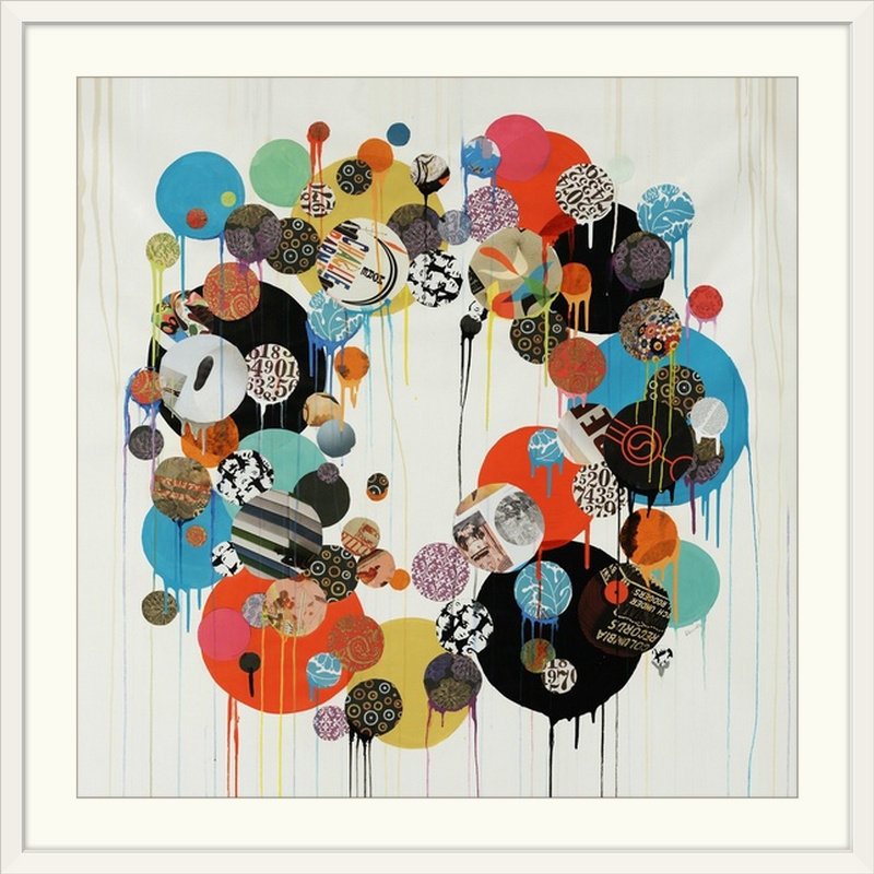 «Polka Dot», reproduction d'art graphique Broderik, H 35 po x l 35 po x P 1,5 po, Toile