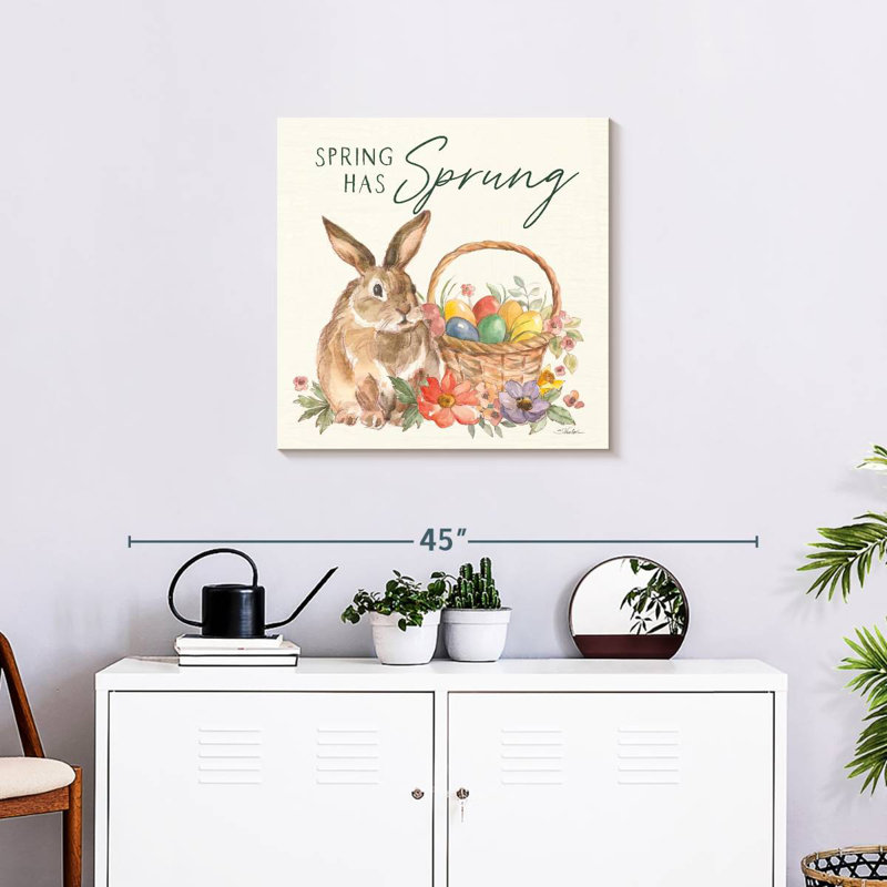 Lelend Joyeuses Pâques I Pineneedle du printemps, H 24 po x l 24 po