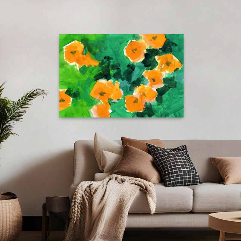 Art contemporain contemporain abstrait "Bold Colorful", H 48 po x l 32 po