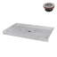 Base de douche en alcôve en acrylique mat avec drain central 60 po x 36 po Streamline Streamline-118934374