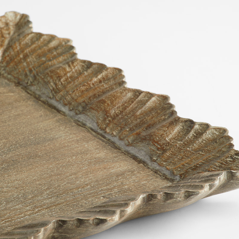 Lorenza Solid Wood Tray, 2" H x 24" W x 24" D