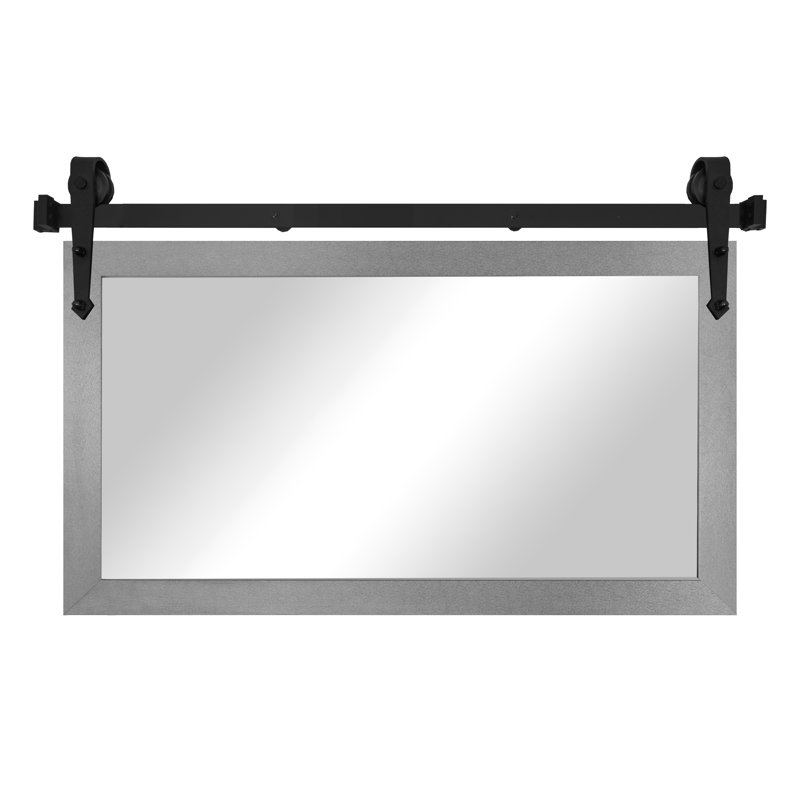 Conner Rea Mirror, 33" x 58", Dark Silver
