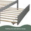 Lit plateforme simple avec lit gigogne-975431535