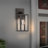 1-Light Modern Outdoor Wall Lantern Sconce with Clear Glass Shade-674374162-706458149
