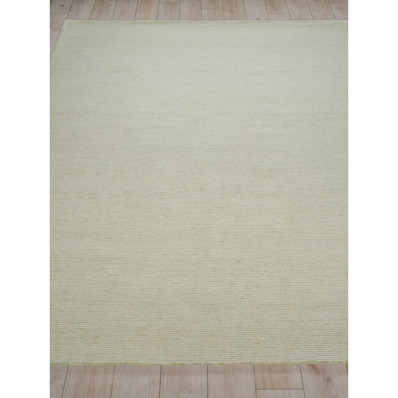 Benton Hand Tufted New Zealand Wool Green Area Rug, 9'X12'