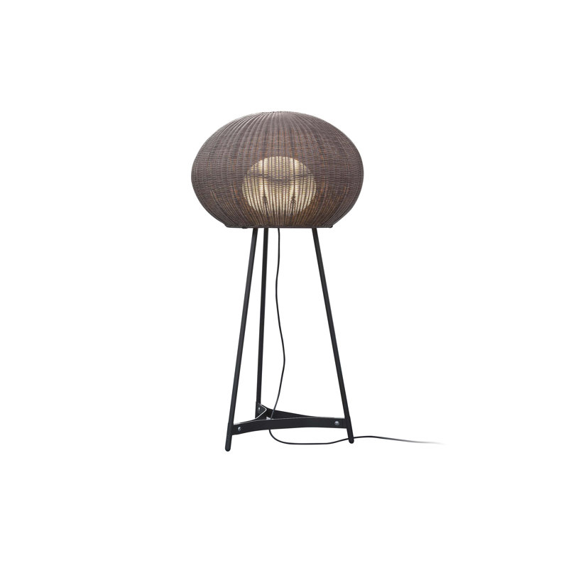 Garota LED Tripod Floor Lamp, Graphite Brown/Brown