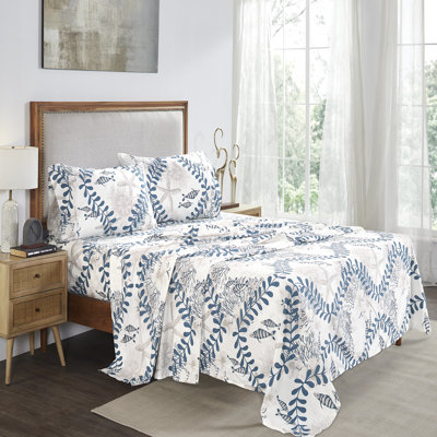 Rosalia Collection 4 Piece Microfiber Guest Room Sheet Set Case Pack