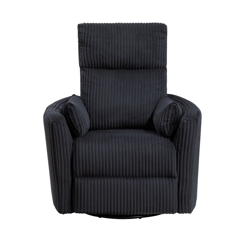 Fauteuil inclinable et pivotant noir Traverse
