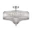 Kessler 6-Light Modern Crystal Semi Flush Mount Ceiling Light-1292826557