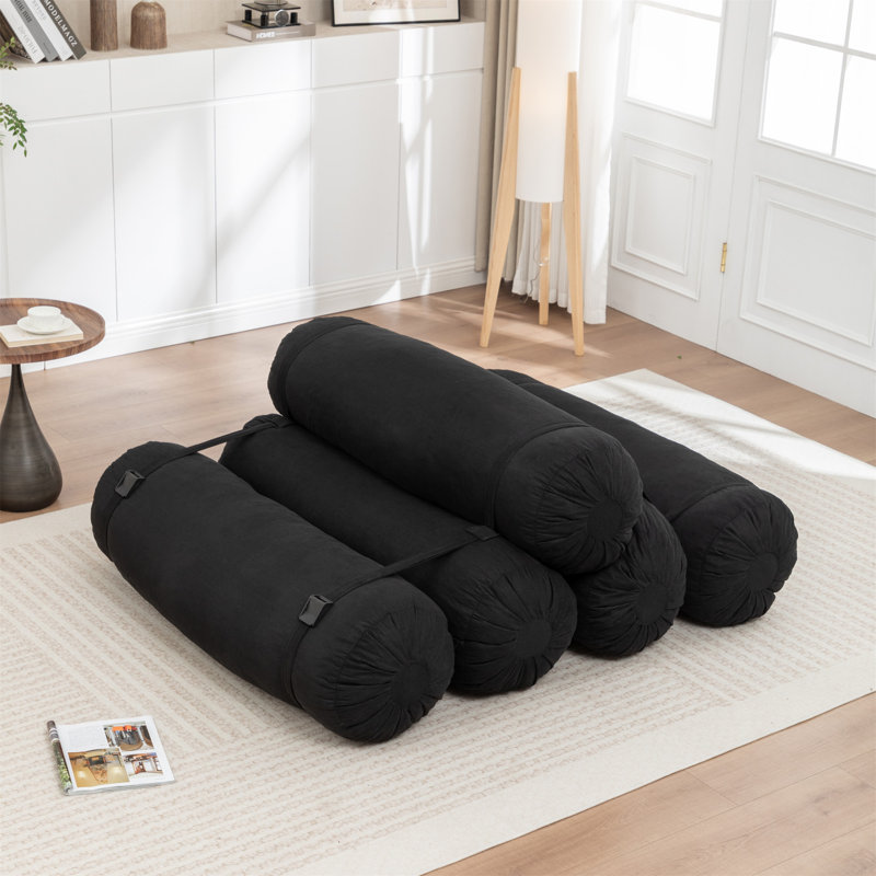Adjustable Floor Sofa, Black