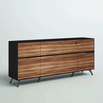 Waldrup 73'' Wide 2 - Drawer Filing Credenza