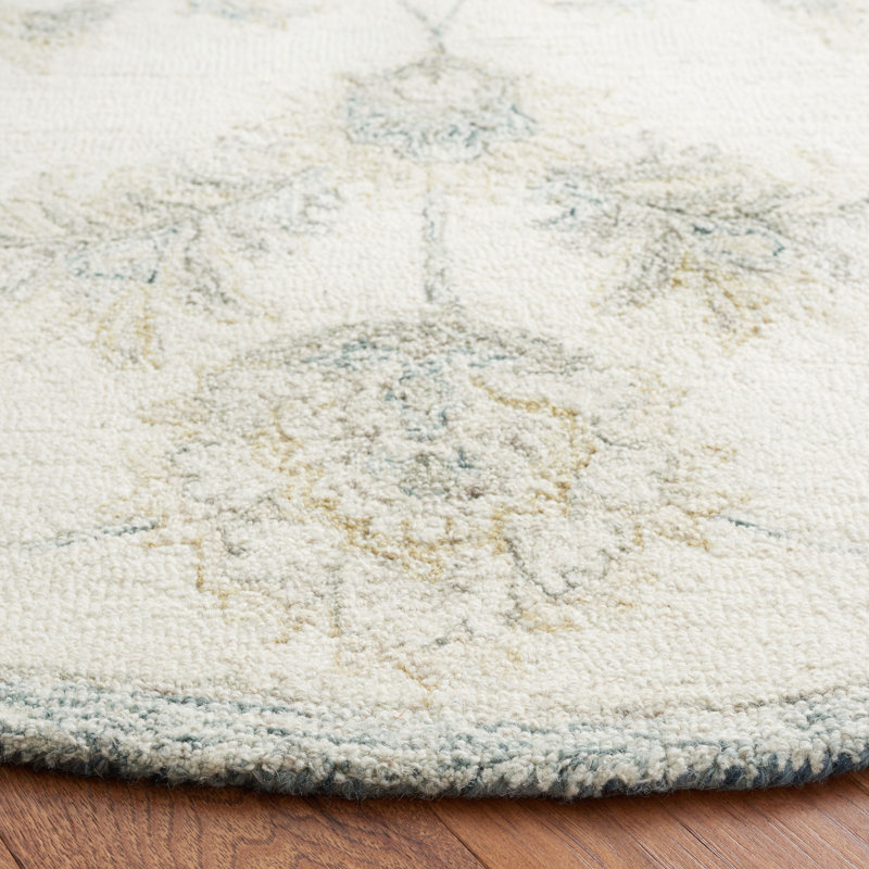 Tapis en laine / coton touffeté à la main Martha Stewart, Rond 6 pi