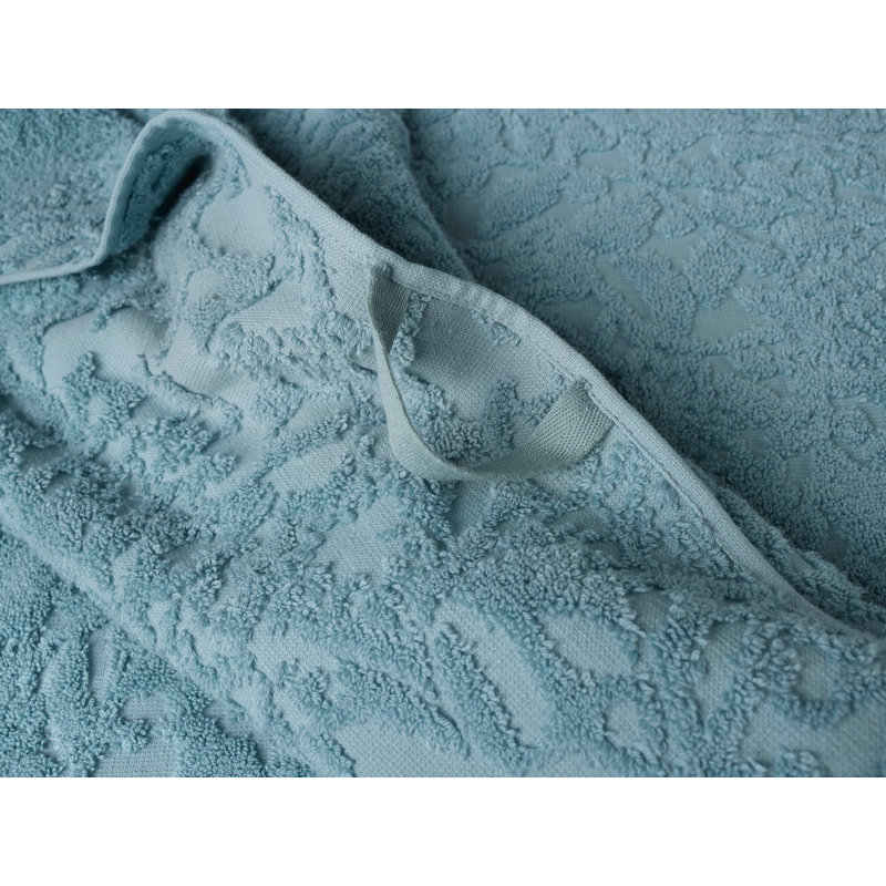 Serviette de bain Wildflower, Serviette essuie-main, Bleu pacifique