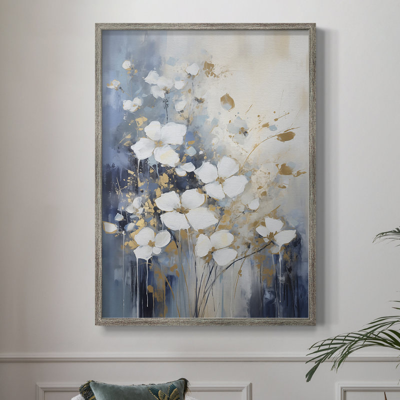 Reproduction encadrée FLORAL Series CCVVII - bois massif, H 11 po x l 9 po