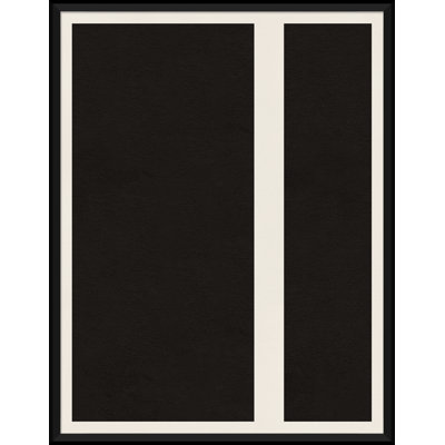 Graphic Shapes In Black And Cream 7 Print