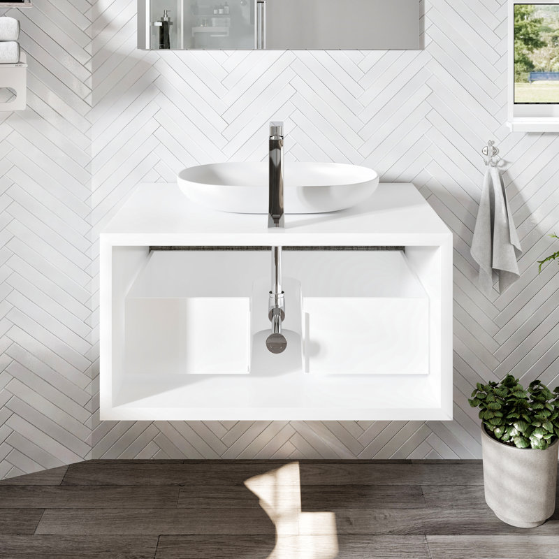 Zarra 36" Single Bathroom Vanity Set, Ash