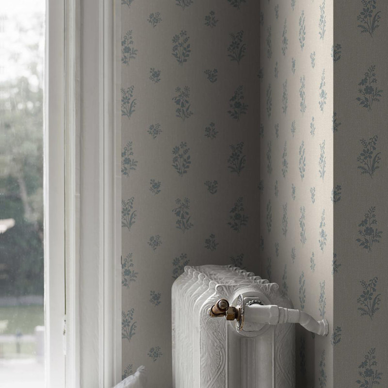 Boråstapeter Petit Fleurs Wallpaper, Blue