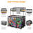 Kierah Metal Frame 10 Wheels Pool Float Storage Bin Double Decker Rolling Cart with Noodle Holder-2002647900