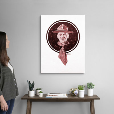 Tête de garçon, art mural sur toile