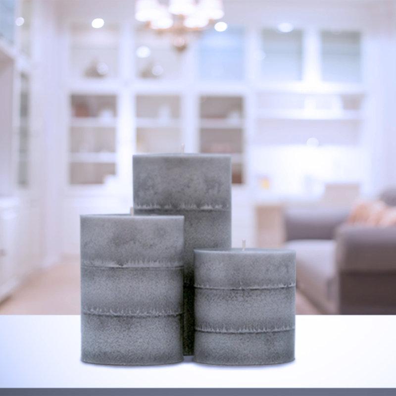 Scented Pillar Candle, 6" H x 4" W x 4" D