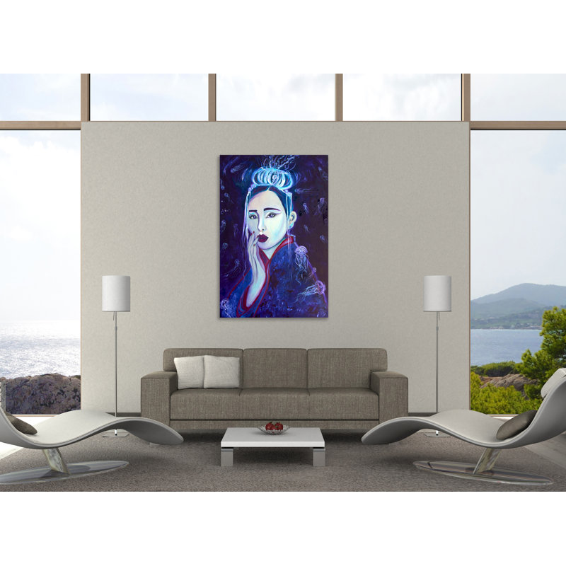 "Turritopsis Nitricula", toile tendue par Chiara Magni, H 60 po x l 40 po x P 1,5 po