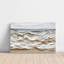 Tableau encadré sur toile - Vagues abstraites à la texture crémeuse, effet 3D - 61 x 91 cm (24 x 36 pouces) pour salon et chambre