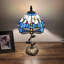 Lampe de table Tiffany vitrail ampoule DEL incluse 8 po x P 8 po x H 16 po-1465145679