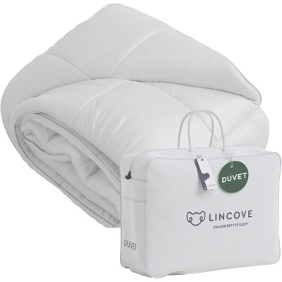Édredon 100% canadien en duvet de couette Lincoln - toutes saisons, boucles d'angle, densité de tissage 600