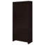 Maureen Cappuccino 5-Shelf Bookcase With Drawer