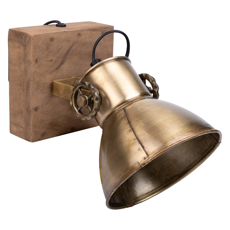 Cruz Gold 27cm H Outdoor Armed Sconce